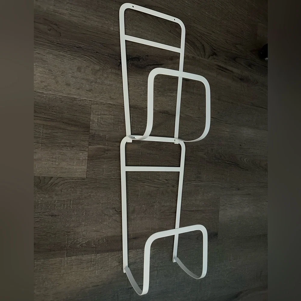 Yamazaki Steel Bag Holder - wall mount - Handbag Organizer - white - purse hook
